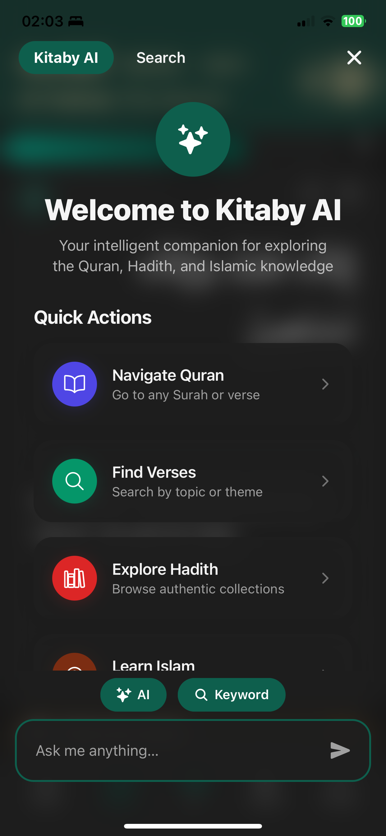 Kitaby AI Interface